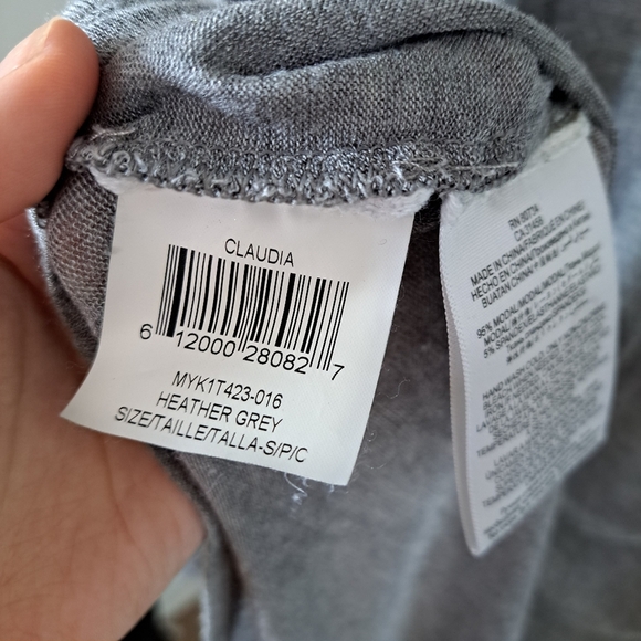 BCBGMAXAZRIA | Grey long thin light weight sweater, style Claudia Heather grey - Picture 8 of 13